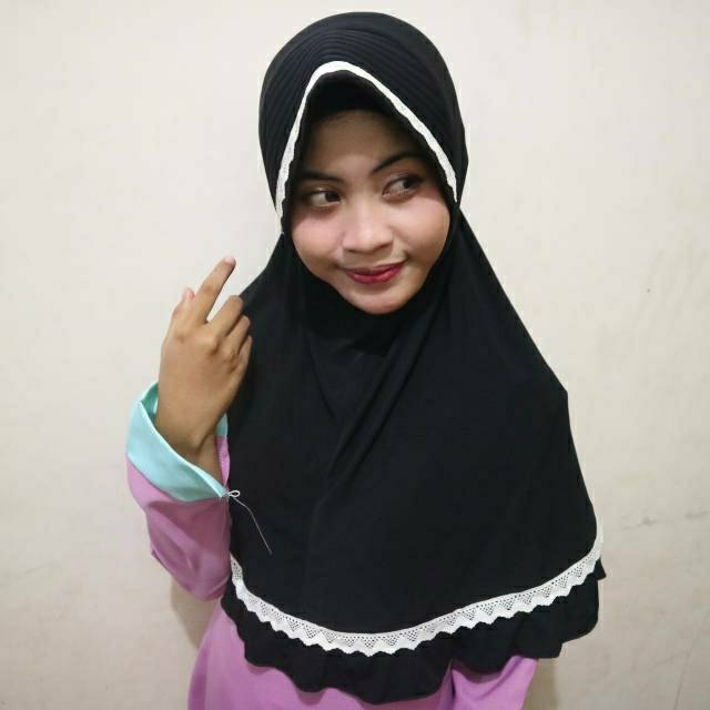Jilbab rumbai renda Import