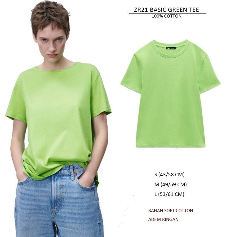 Kaos Branded Wanita - ZR21 BASIC TEE