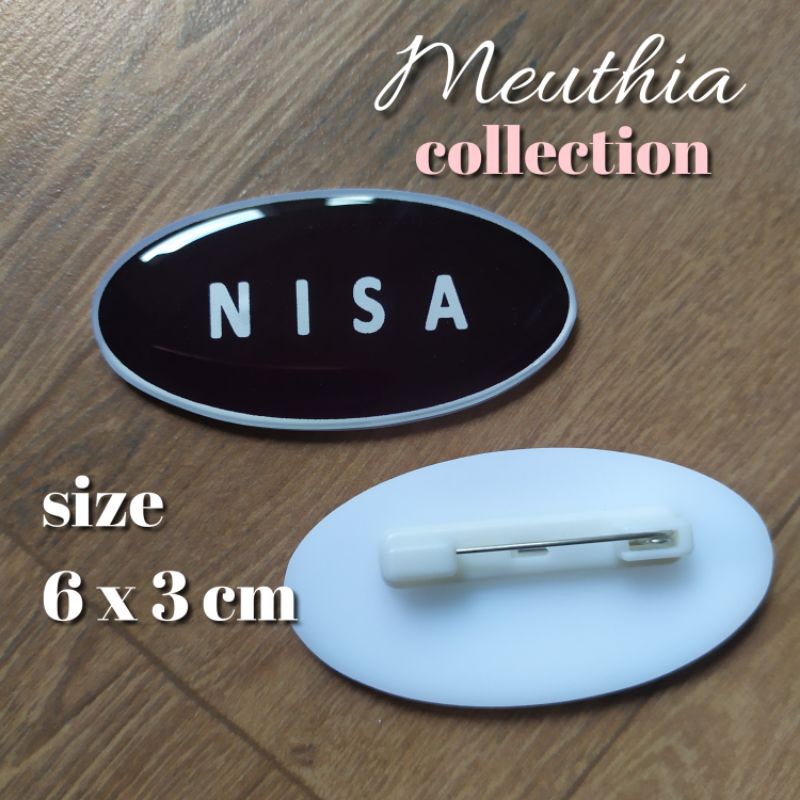 Nametag Oval Custom