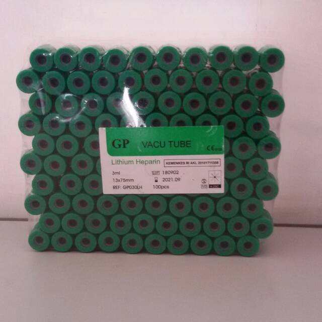 Tabung lithium heparin GP 3ml