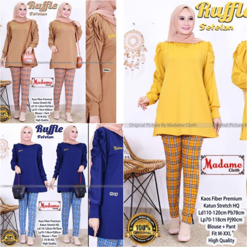 Ruffle setelan by madame