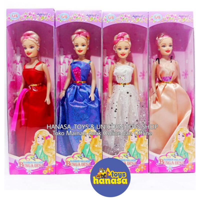 Boneka barby bunga desa box