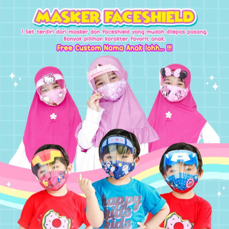 MASKER FACESHIELD KIDS