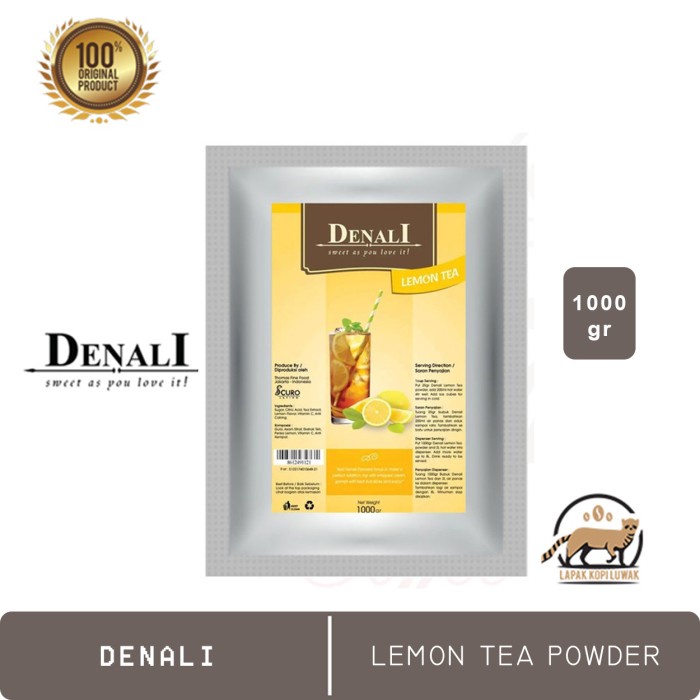 DISKON - (BISA COD) Lemon Tea Powder merk Denali
