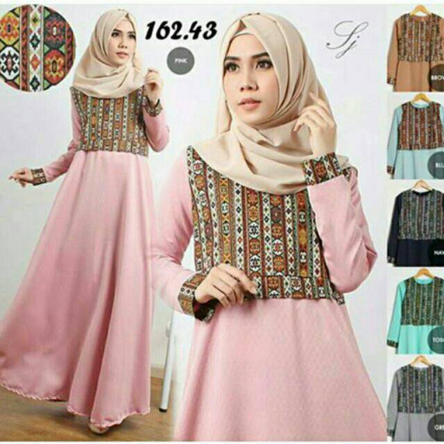Gamis songket cantik