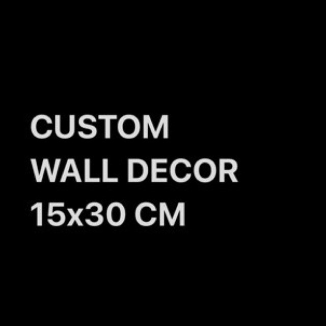 YOURMUGGERY CUSTOM 15 X 30 CM WALL DECOR