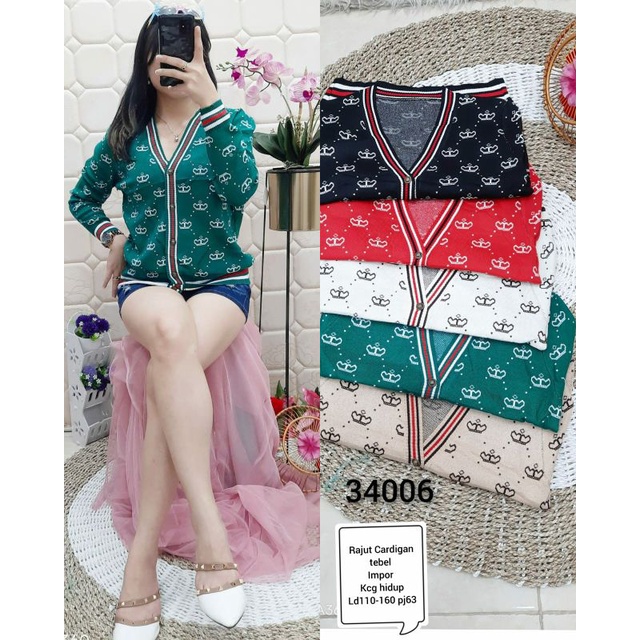 34006 Cardi rajut