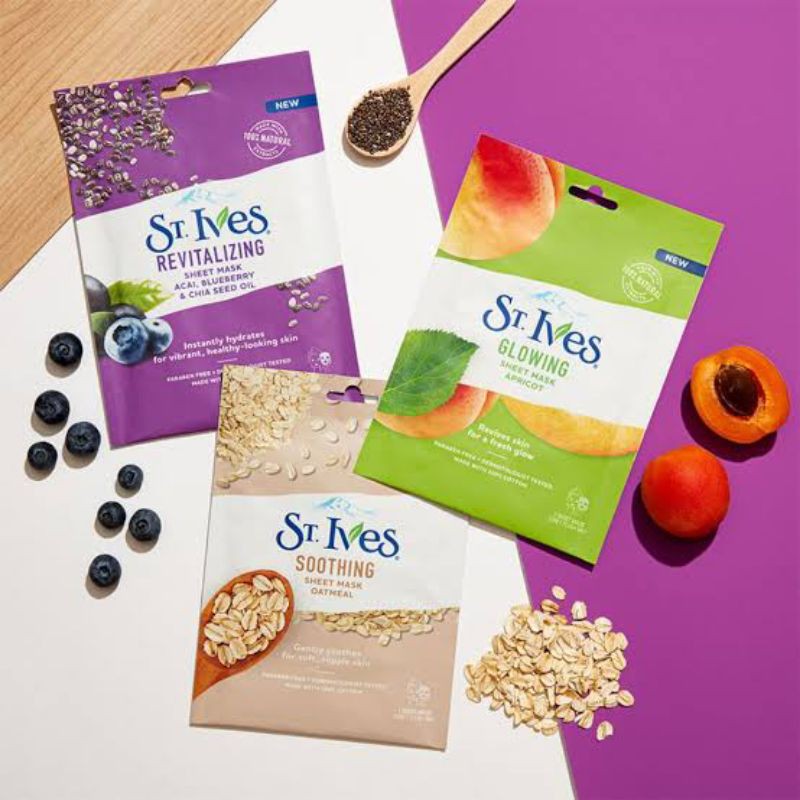 ST IVES SHEET MASK (ORIGINAL 100%)