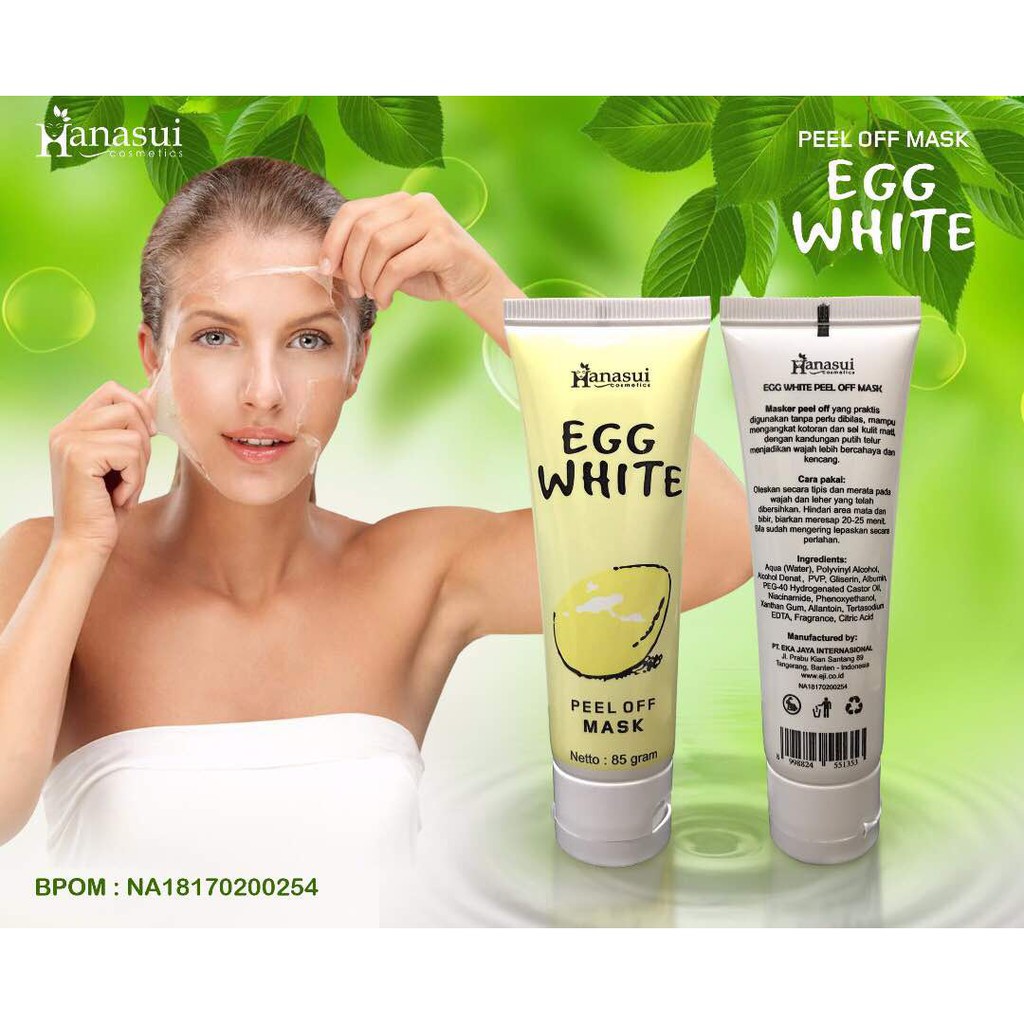 Hanasui Egg White Peel Off Mask - 80gr
