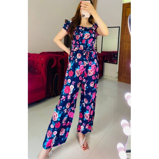 jumpsuit flower