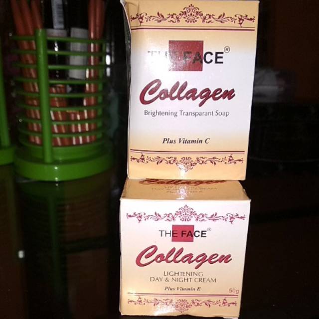 Cream muka set collagen