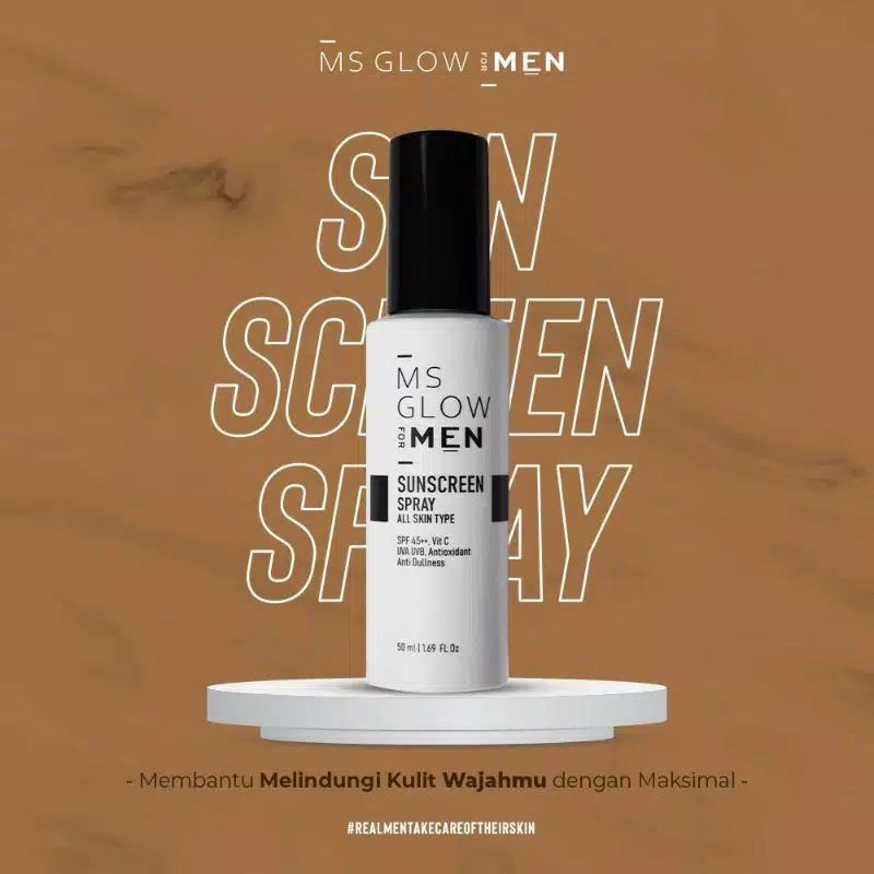 SUNSCREEN SPRAY MS GLOW FOR MEN