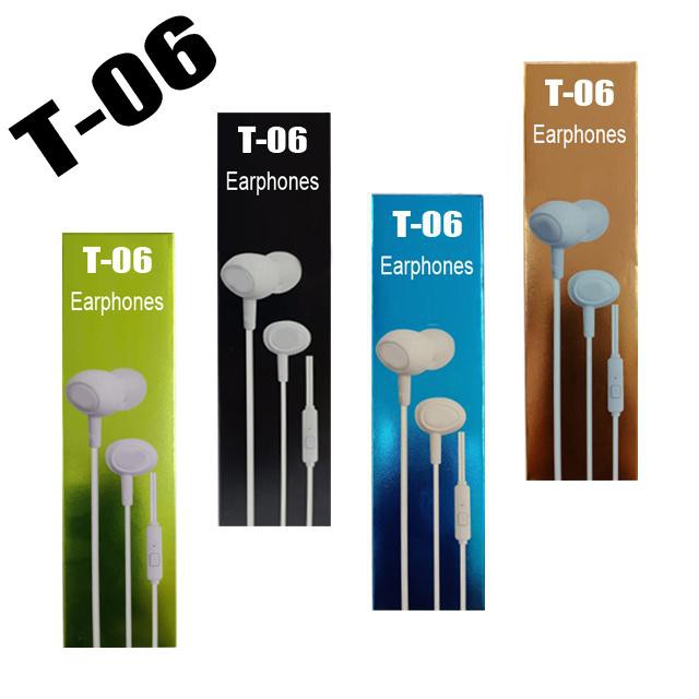 Headset Handsfree Earphone T06 with Mic