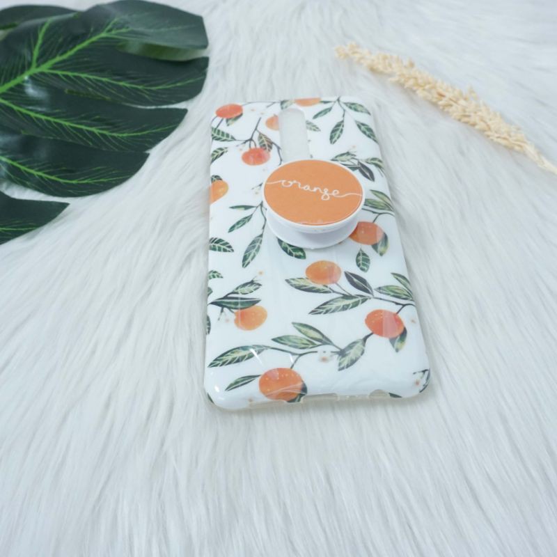 SOFT CASE WHITE ORANGE OPPO A5S