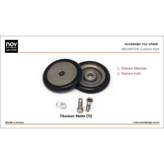 NOVDESIGN CONVERTIBLE EASY WHEEL - TITANIUM MATTE