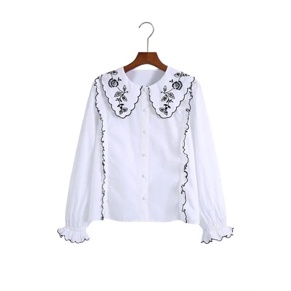 White collar blouse