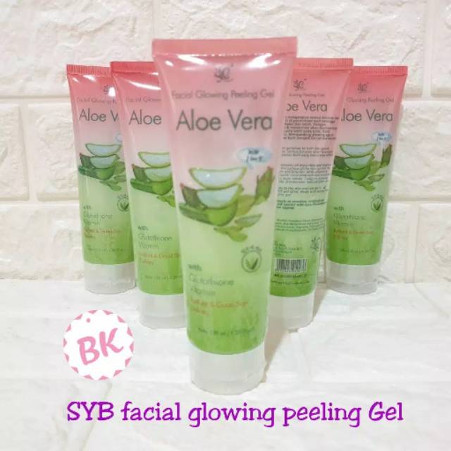 Facial glowing peeling gel