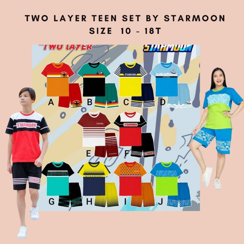 TWO LAYERS SET BY STARMOON SIZE 10 - 18T