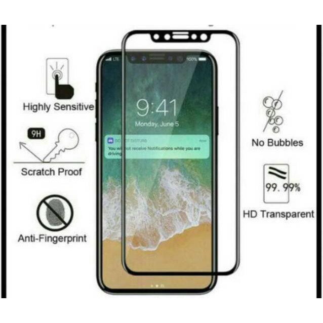 TEMPRED GLASS IPHONE X 10 FULL