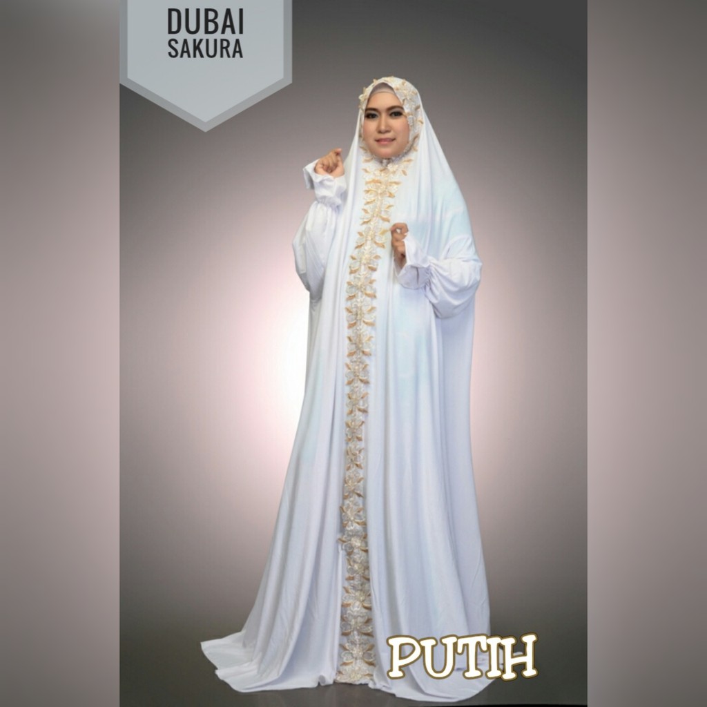 mukena dubai putih