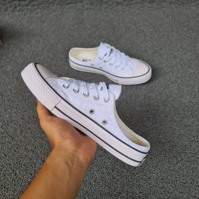 Converse bustong putih slip non/slop