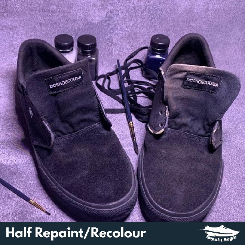 Half Repaint/Recolour Sepatu (Free Deep Clean)