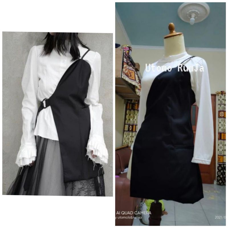utomorumja Rompi Dark Half Style Korean