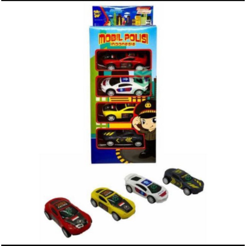 mobil polisi mini / mainan polisi mini