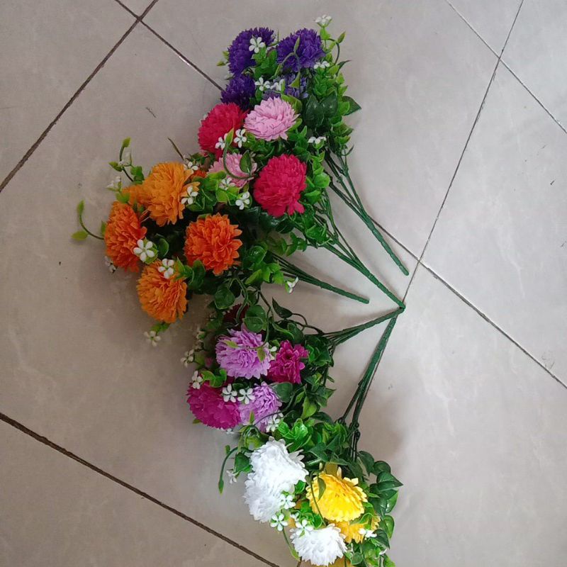 bunga dahlia bunga artificial bunga plastik