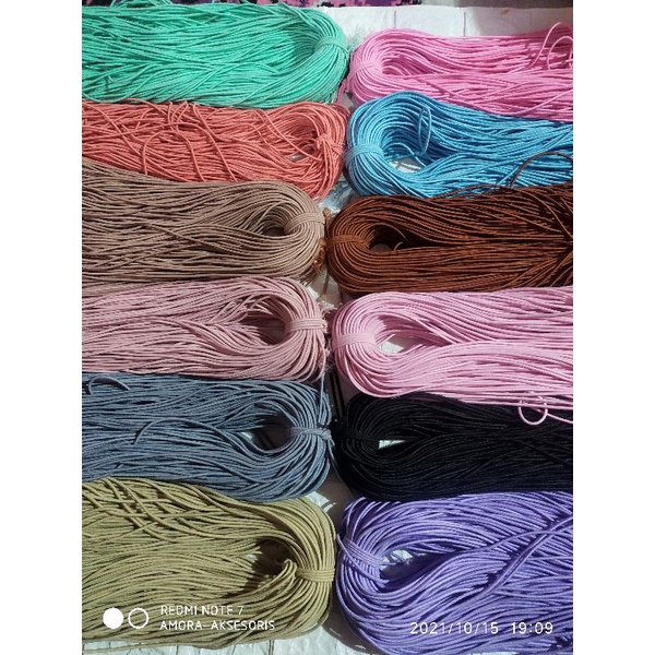 1meter TALI KARET elastis 2,5mm