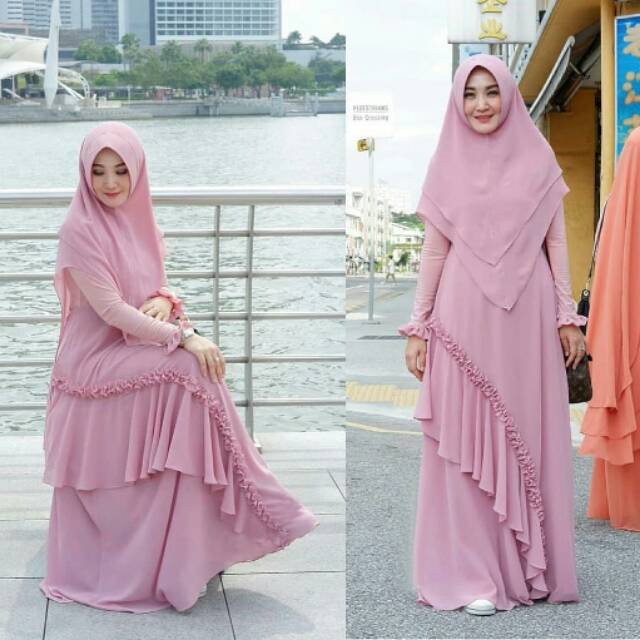 Pink Gamis Set