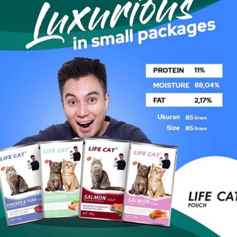 lifecat makanan basah 85 gr