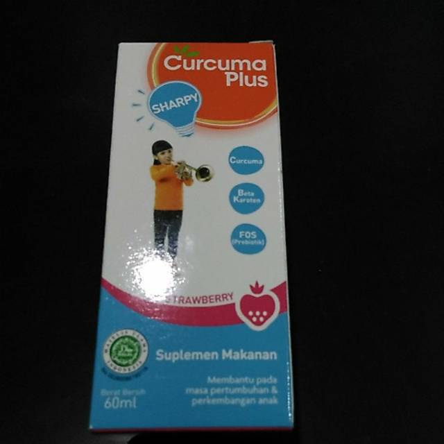 Curcuma Sirup Sharpy Rasa Strawberry