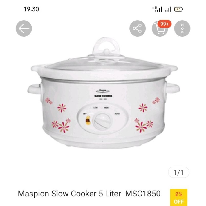 Slow Cooker 5 Liter
