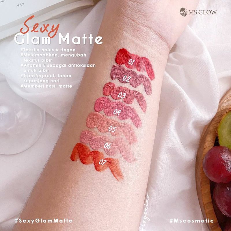 Sexy GLAM MATTE MSGLOW/lipstik
