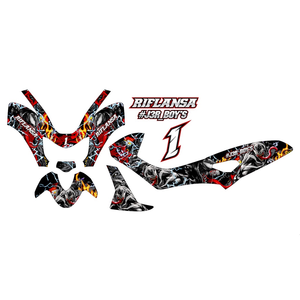 Decal Nmax Venom - Request Desain - Custom Desain