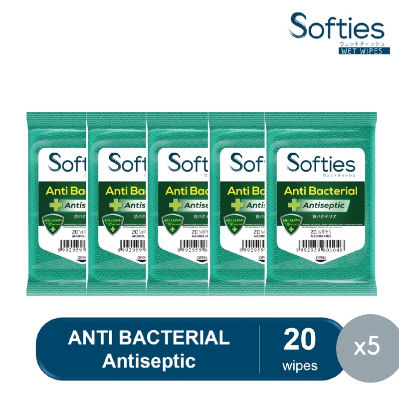 Softies Antibacterial + Antiseptic 20s