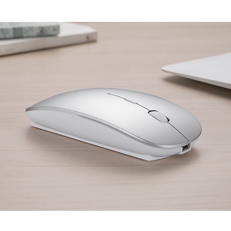 Taffware Mouse Bluetooth 5.2 Rechargeable (M8120G) - Silver