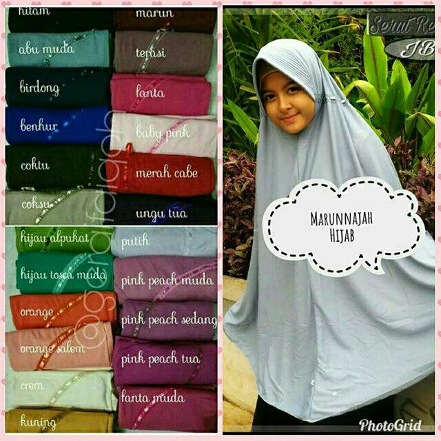 Jilbab Instan Serut Jumbo