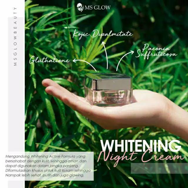Whitening night cream