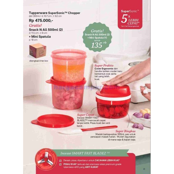 Tupperware super sonic chopper