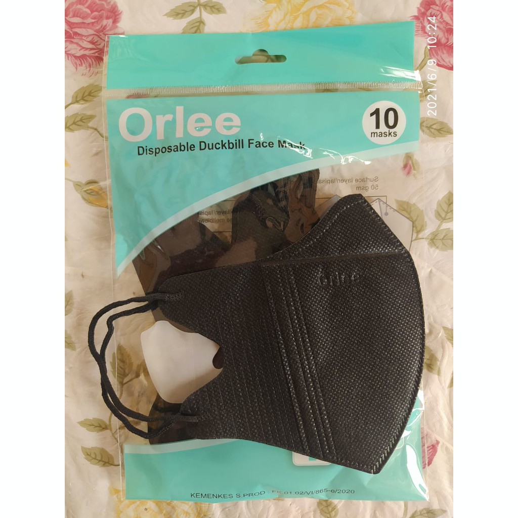 Masker Orlee Ducbill Black Original