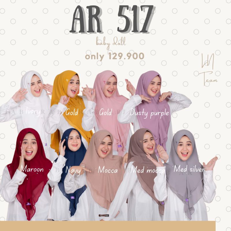 ar 517 hijab ar rafi✔️terlaris(bisa COD)