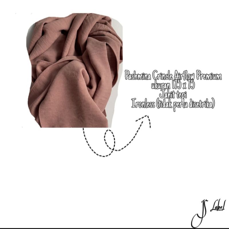 Pashmina Crincle Airflow Premium