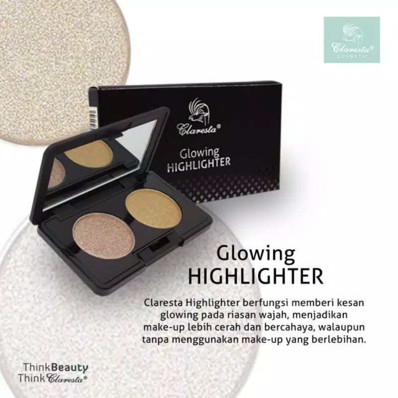 CLARESTA GLOWING HIGHLIGHTER READY STOK