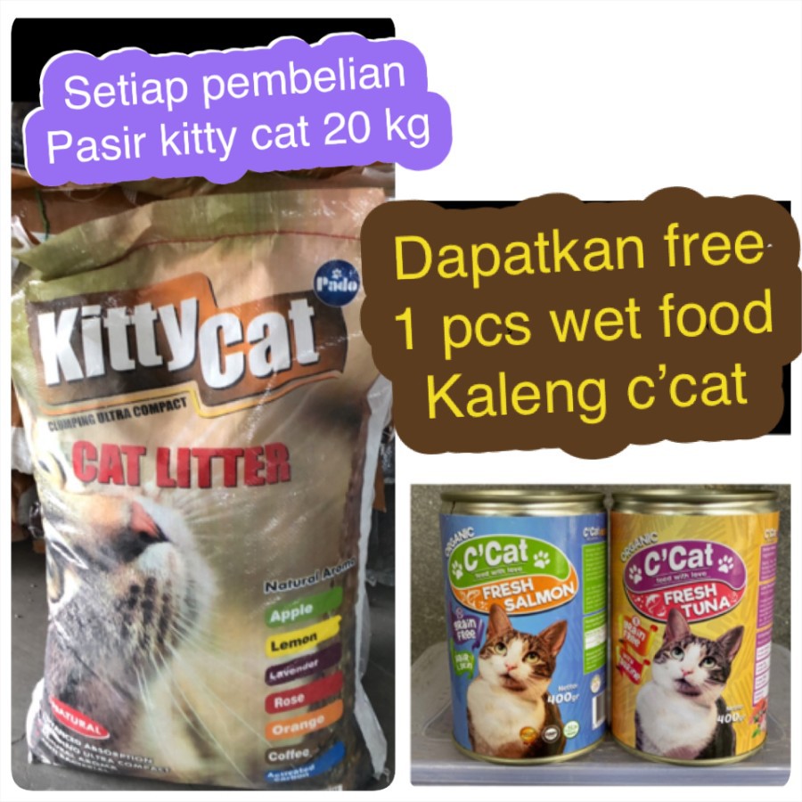 Kitty cat pasir kucing 20 kg