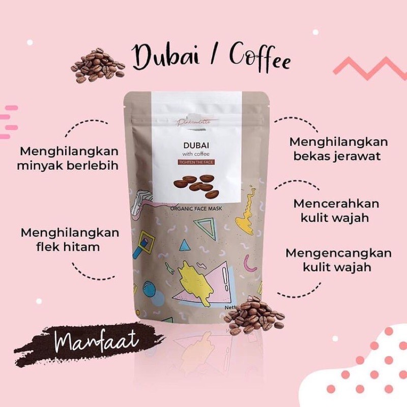 DUBAI COFFEE PINKROULETTE FACEMASK