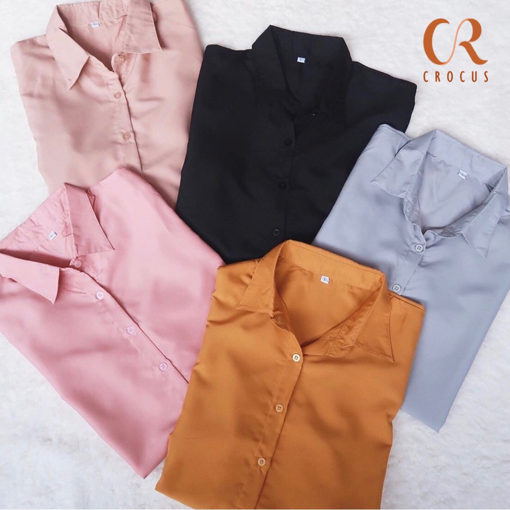 UNIKS- Kemeja Basic Wolfis Wanita