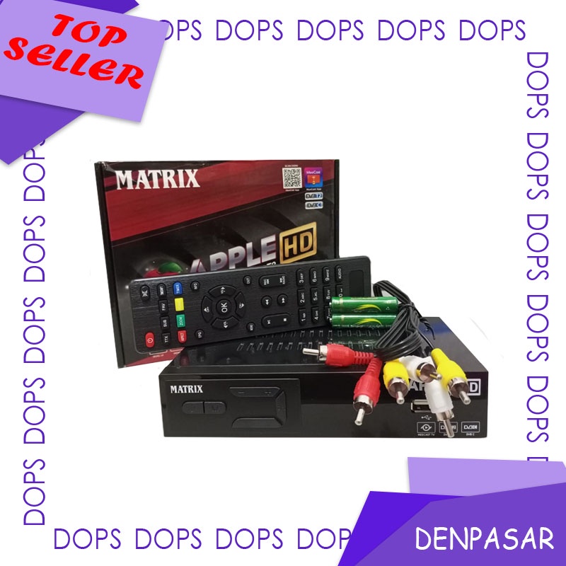 Terlaris Set Top Box Apple Matrix Red DVB-T2 UHF DOPS