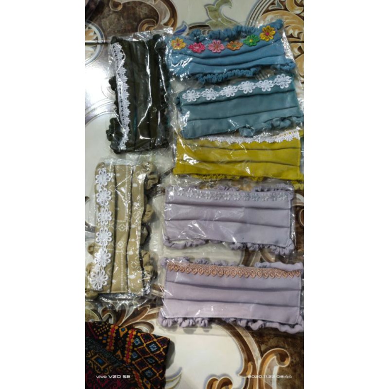 masker kain 2 lapis
